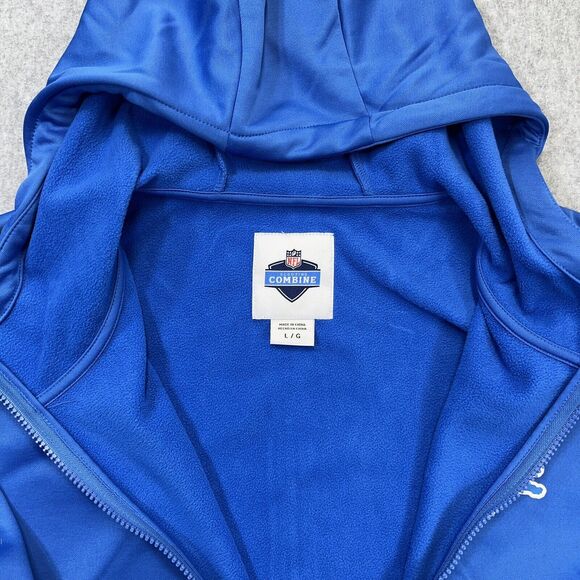 Detroit Lions NFL Combine Apparel Full Zip Hoodie Mens Large L Jacket NWT - Picture 7 of 13